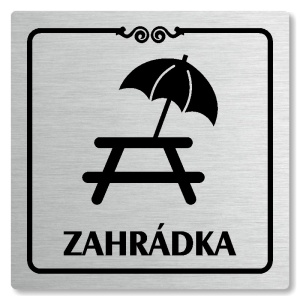 Zahrádka, 148x148mm, stříbrná, Texas